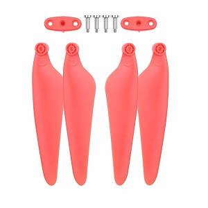 Hubsan H117S ZINO,ZINO-Y,ZINO Pro,ZINO Pro + Plus RC Drone Quadcopter spare parts main blades with screws and connect parts (Red) - Click Image to Close