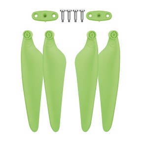 Hubsan H117S ZINO,ZINO-Y,ZINO Pro,ZINO Pro + Plus RC Drone Quadcopter spare parts main blades with screws and connect parts (Green) - Click Image to Close