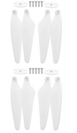 Hubsan ZINO 2+ plus RC drone spare parts main blades with fixed grip and screws 1 set (White)