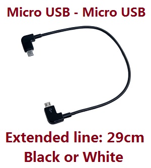 Hubsan ZINO 2 RC Drone spare parts 29cm extended line Micro USB plug