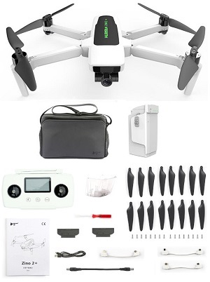 Hubsan ZINO 2+ RC drone with portable bag and 1 battery RTF